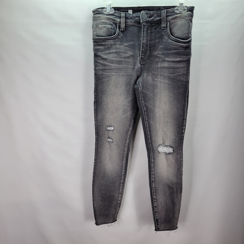 Kut from the Kloth Gray Connie Fab Ab Ankle Skinny Jeans Size 4